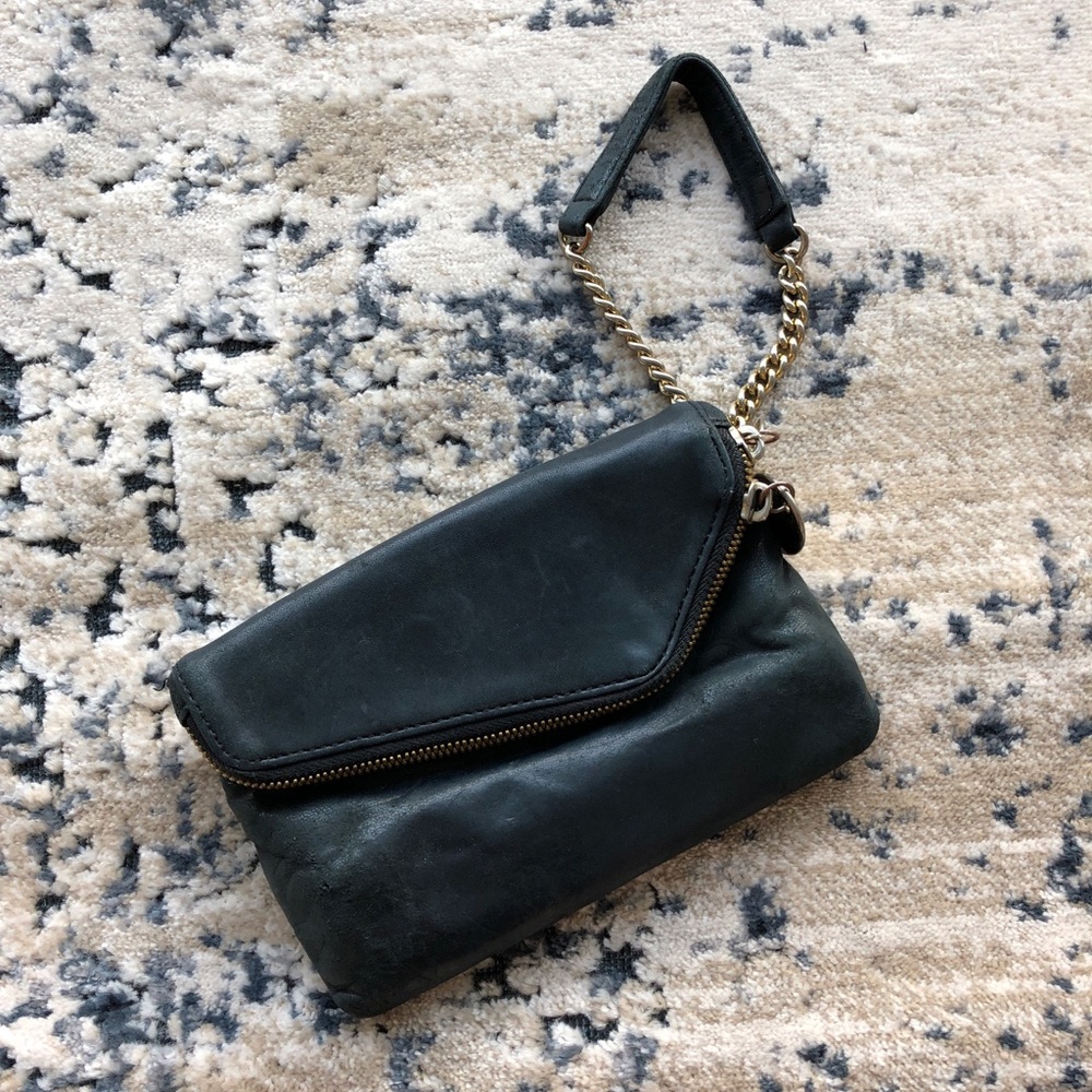Henri Bendel Leather Debutante Clutch